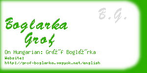 boglarka grof business card